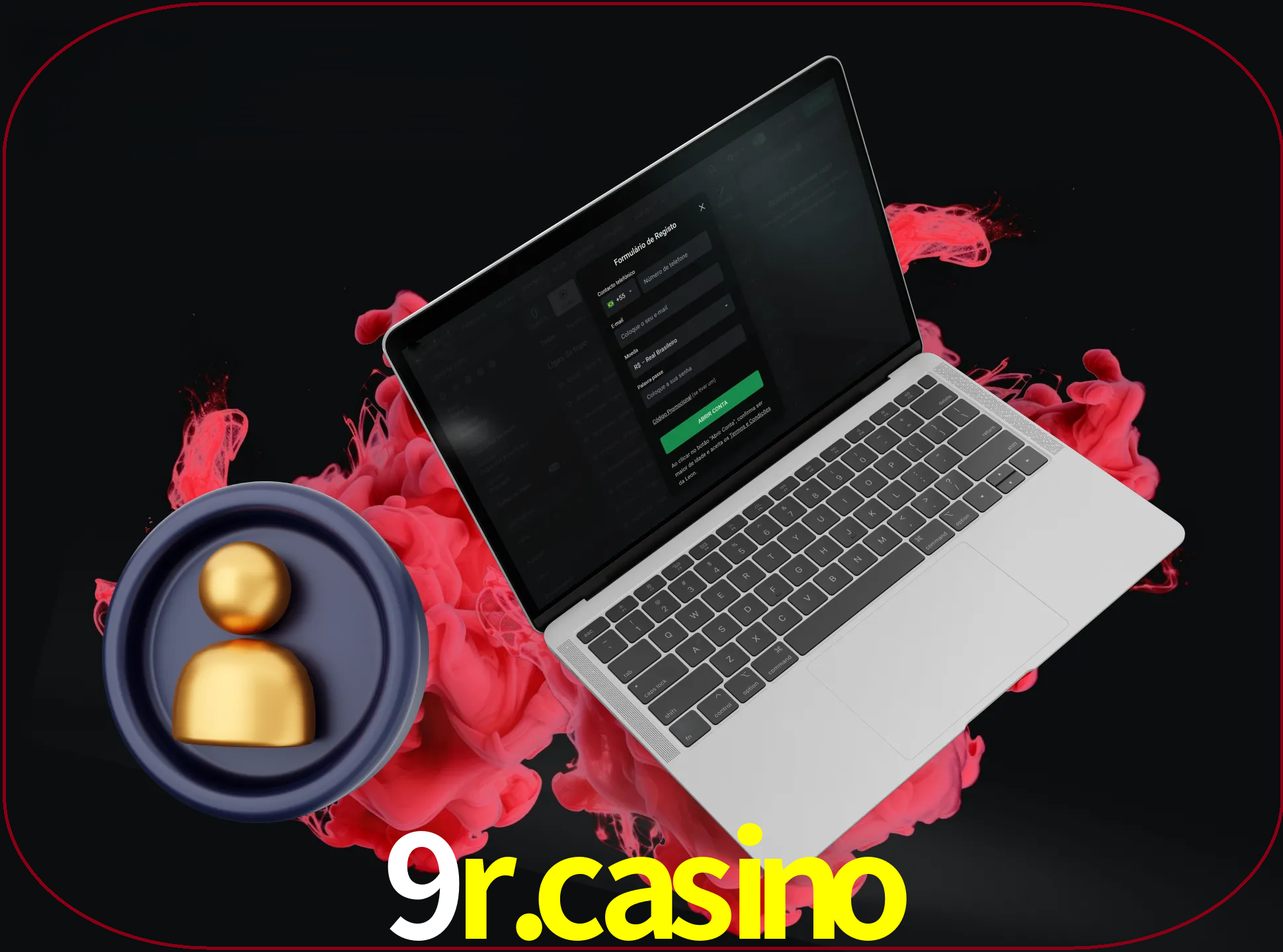 No cabeçalho do site 9R.CASINO, clique no botão que o levará a um formulário especial onde terá de introduzir as suas informações actuais.