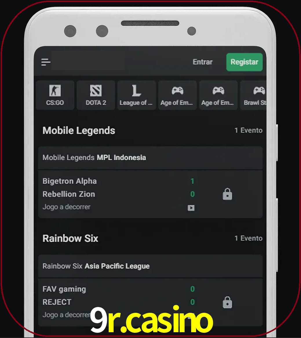 Esportes permitem apostar nos maiores torneios.